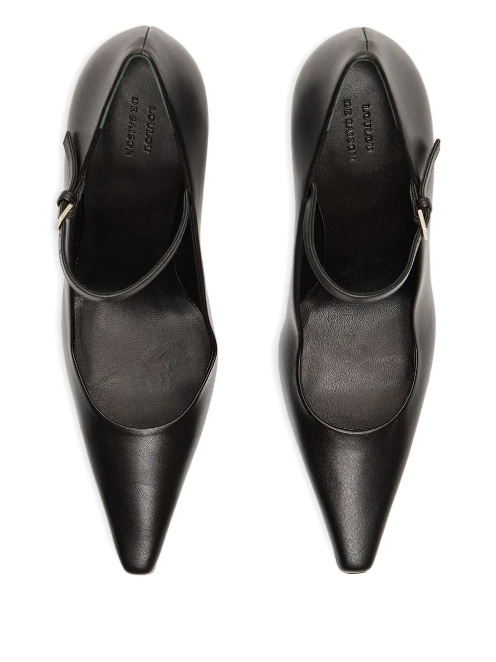 LouLou de Saison 85mm Carey pointed-toe heeled pumps Black