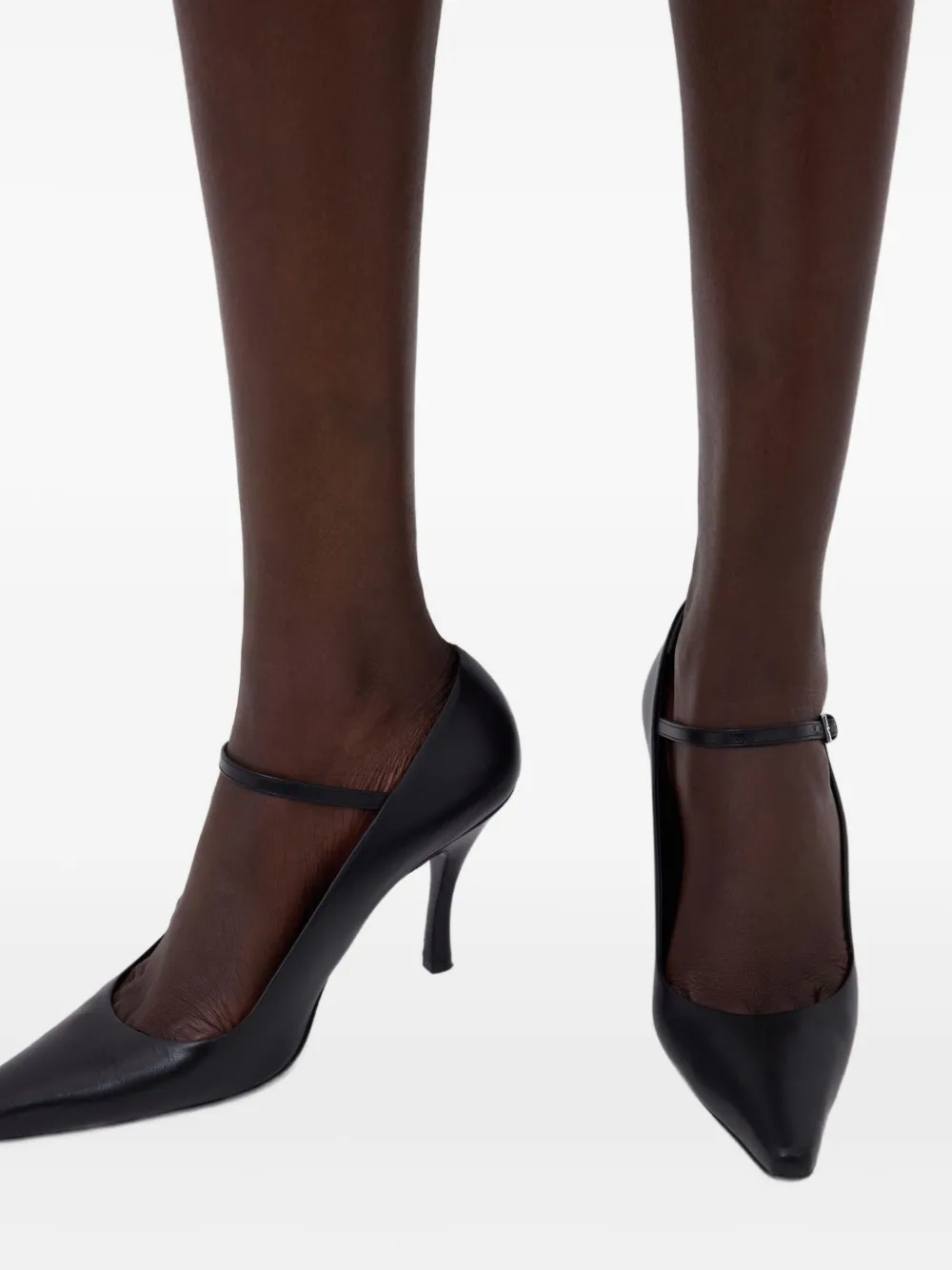 LouLou de Saison 85mm Carey pointed-toe heeled pumps Black
