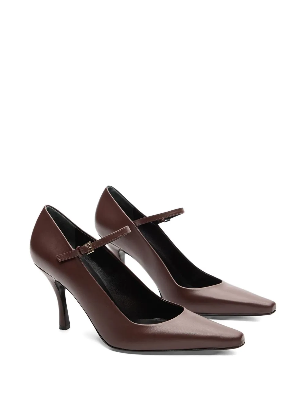LouLou de Saison 85 mm Carey leren pumps Bruin