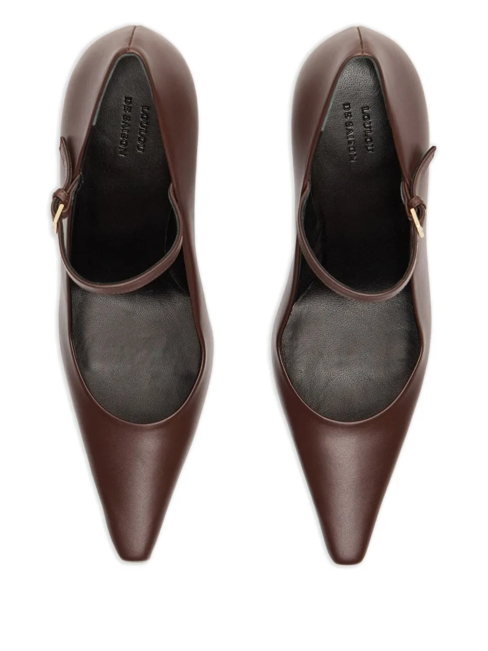 LouLou de Saison 85 mm Carey leren pumps Bruin