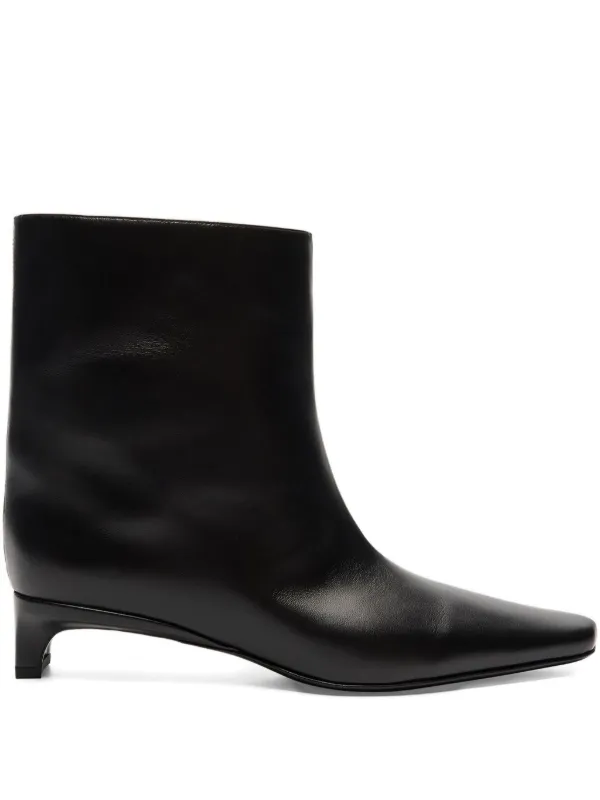 Celine Black Leather Pointed Toe Boots CELINE 1400$ Black Leather Wiltern Jodhpur Boots - Stacked  main image 4