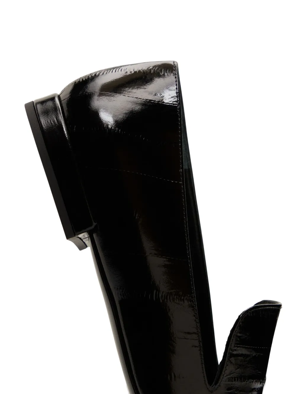LouLou de Saison Emmet leren loafers Zwart