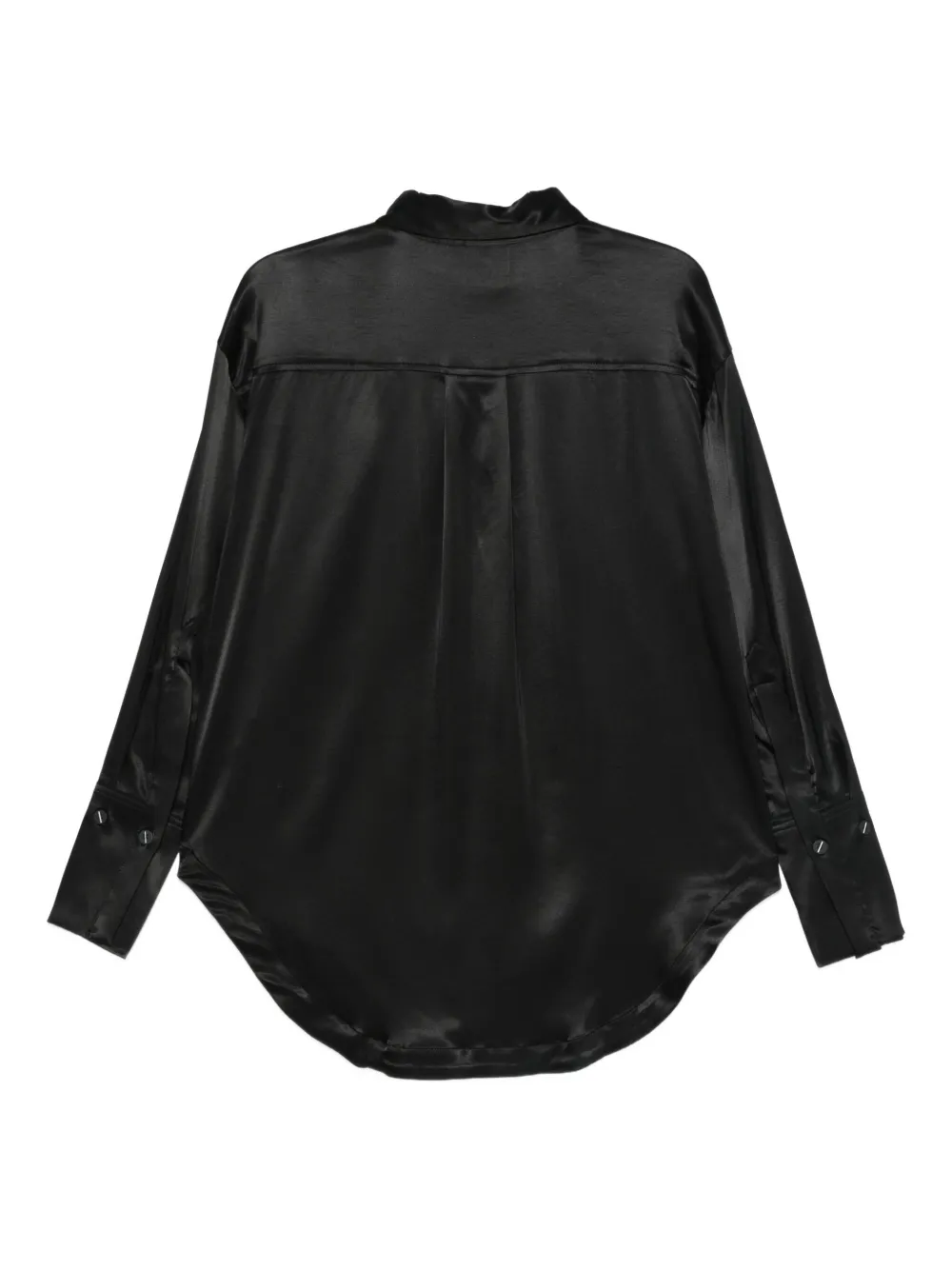 Thom Krom satin-finish shirt - Zwart