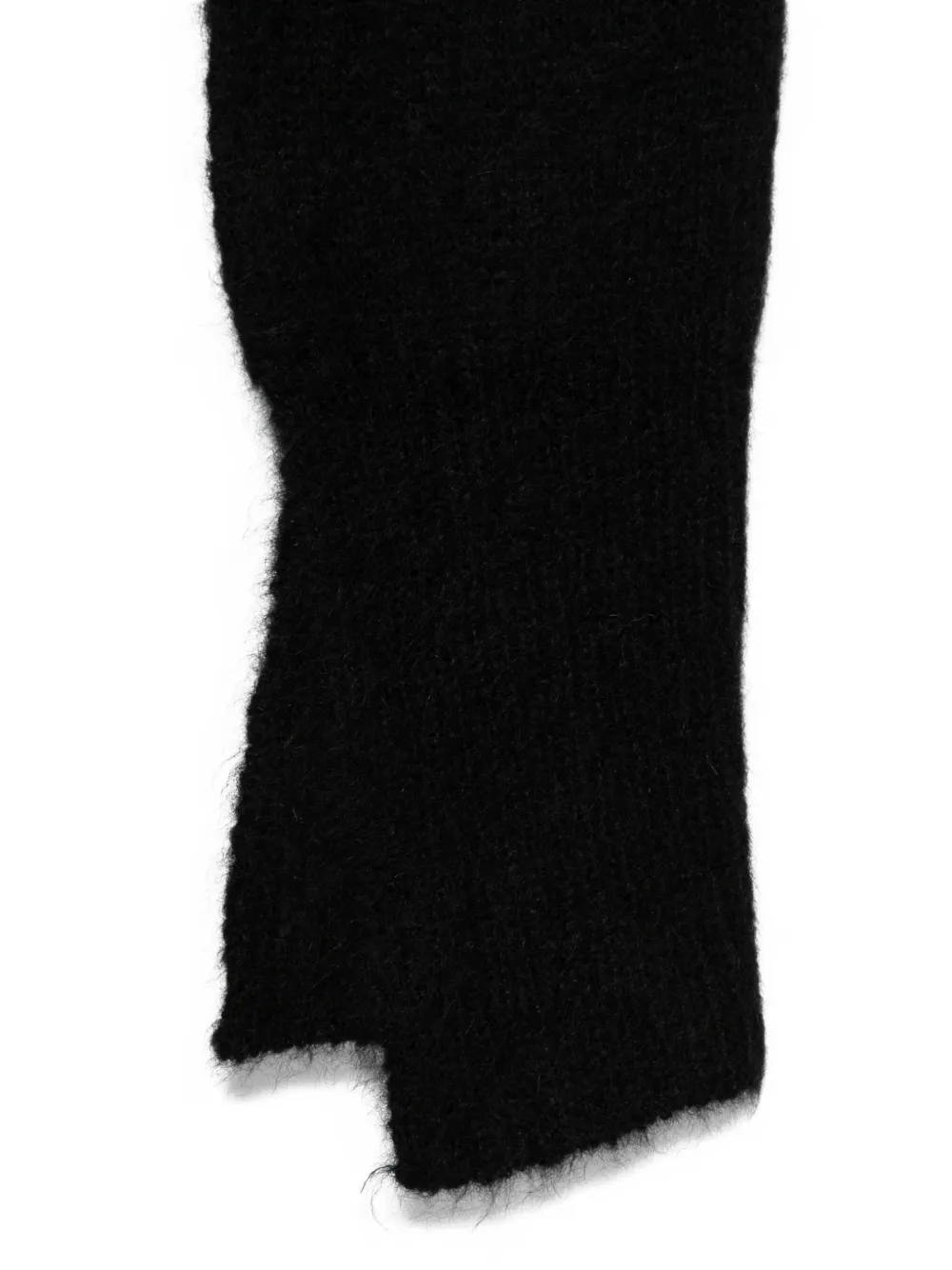 Thom Krom Hooded Alpaca Wool-blend Scarf In Black