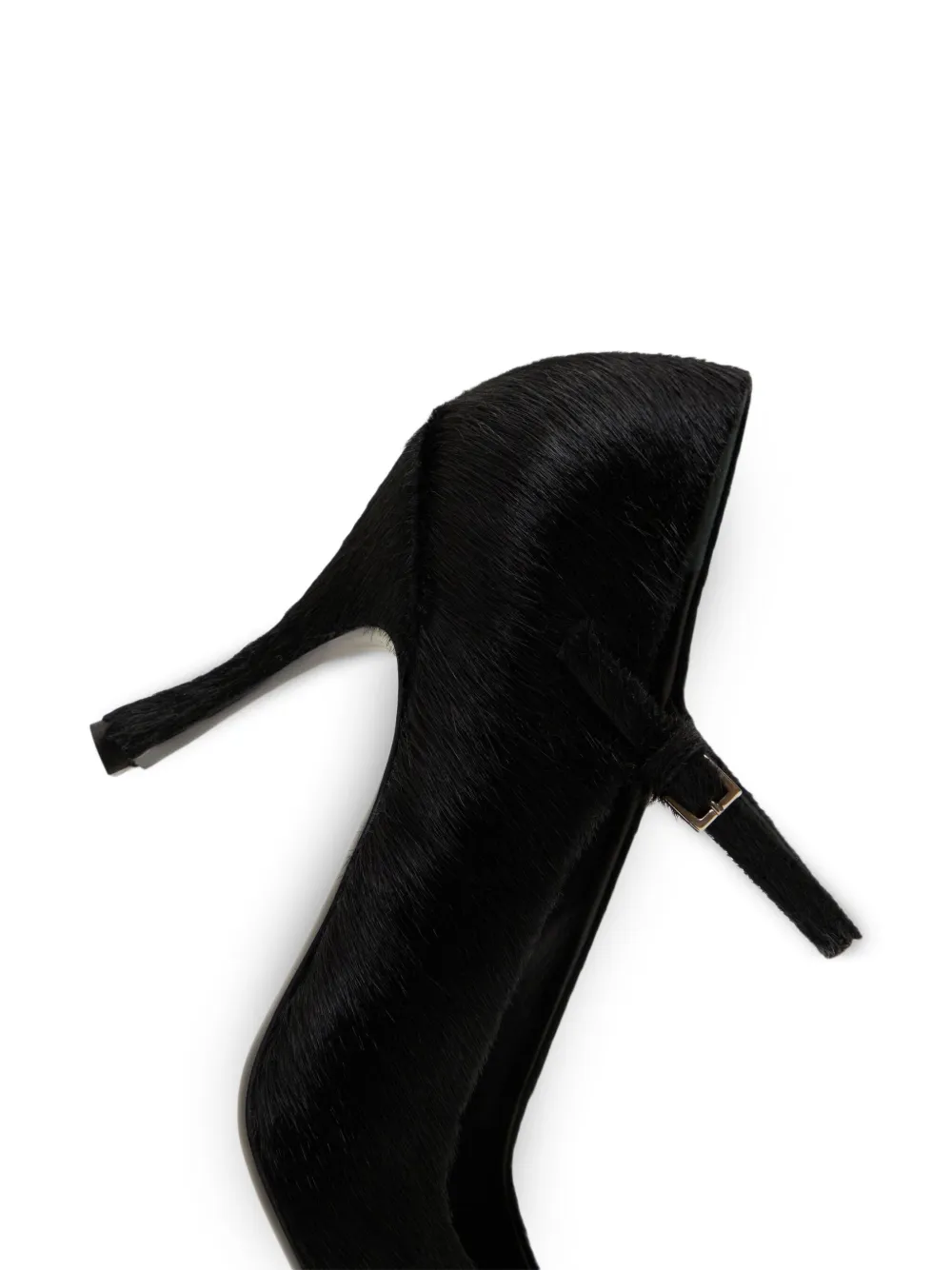LouLou de Saison 85mm Kabel pony-effect leather pumps Black