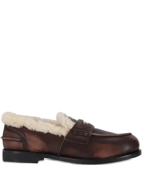 Miu Miu shearling loafers