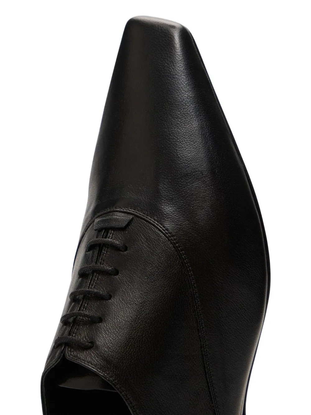 LouLou de Saison Nora LDS beveled-toe lace-up shoes Black