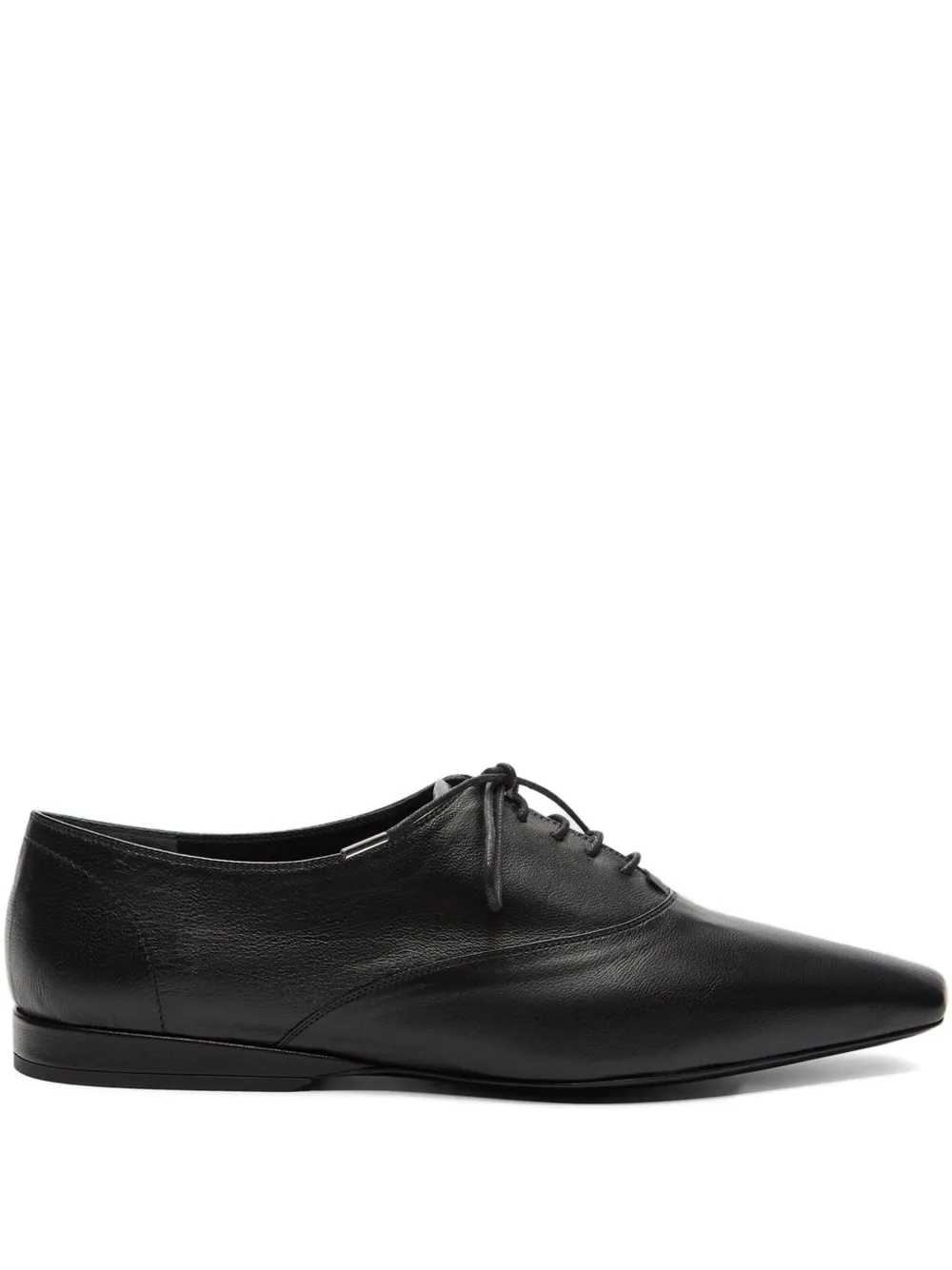 LouLou de Saison Nora LDS beveled-toe lace-up shoes Black