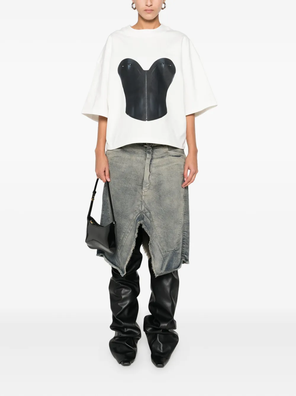 HAMZA playera con corset estampado | Playeras y jerséis | Image 2