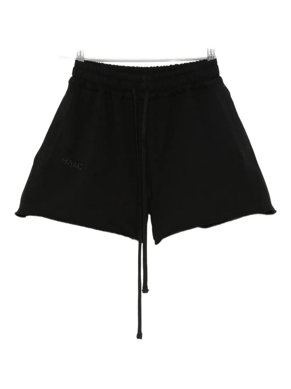 Hamza Drawstring Elastic-waist Shorts In Black