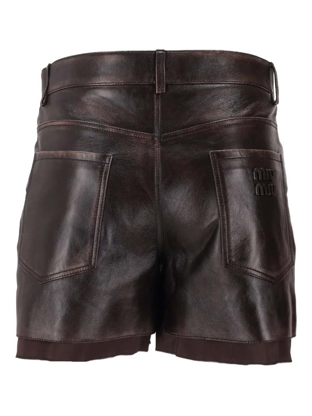 Miu Miu Shorts con tasche | Shorts in pelle e finta pelle | Image 2