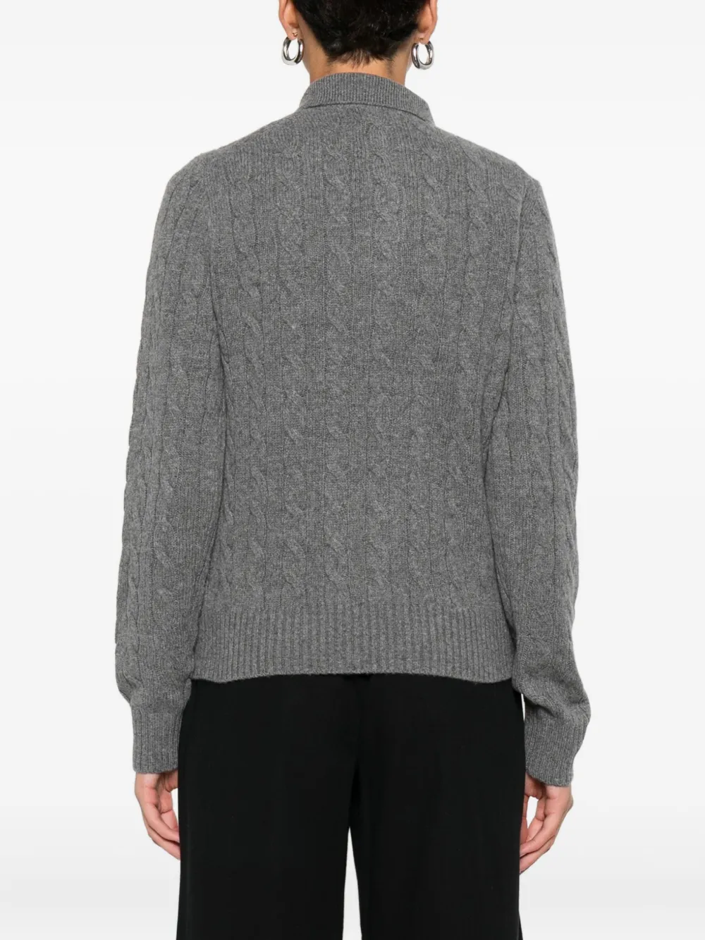 Polo Ralph Lauren Kabelgebreide polotrui Grijs