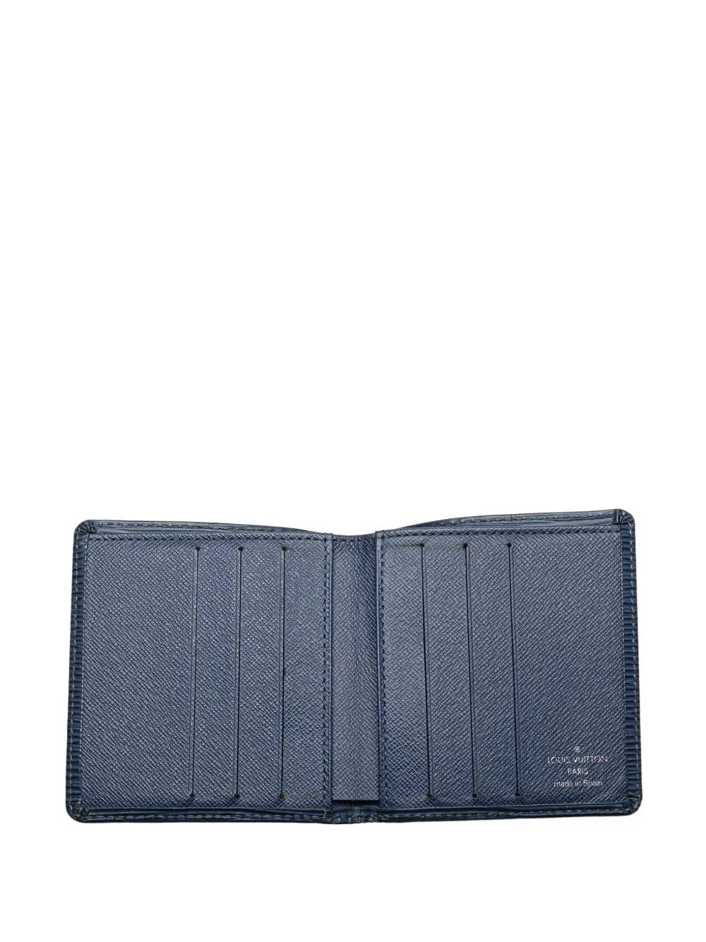 Pre-owned Louis Vuitton 2004 Epi Bifold Wallet Small Wallets In Blue