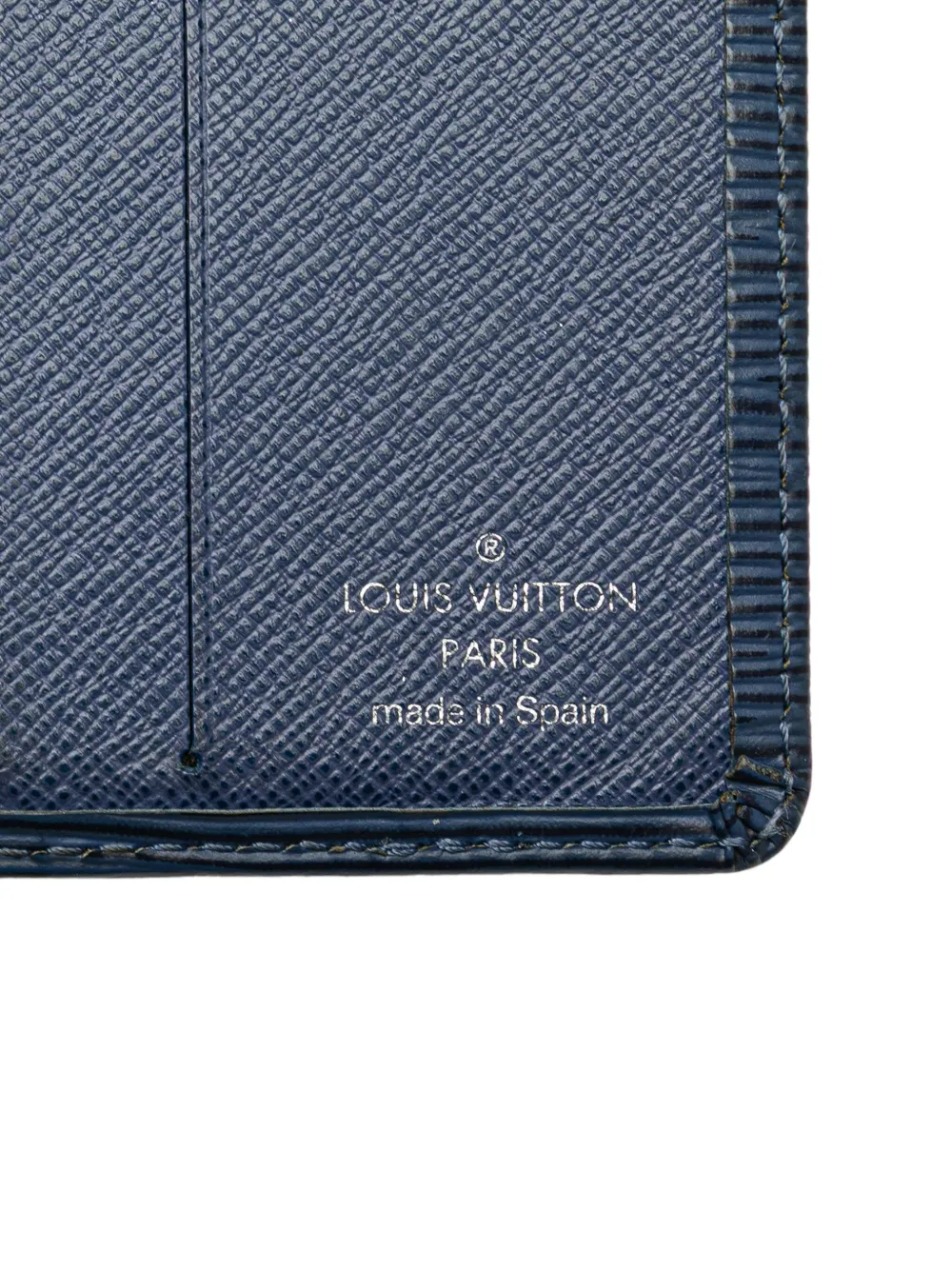 Pre-owned Louis Vuitton 2004 Epi Bifold Wallet Small Wallets In Blue