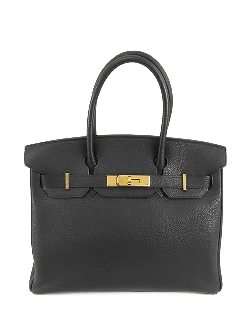 Hermès Pre-Owned 2002 Togo Birkin Retourne 30 handbag | Black | Image 1