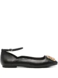 LIU JO ankle-strap ballet flats - Black