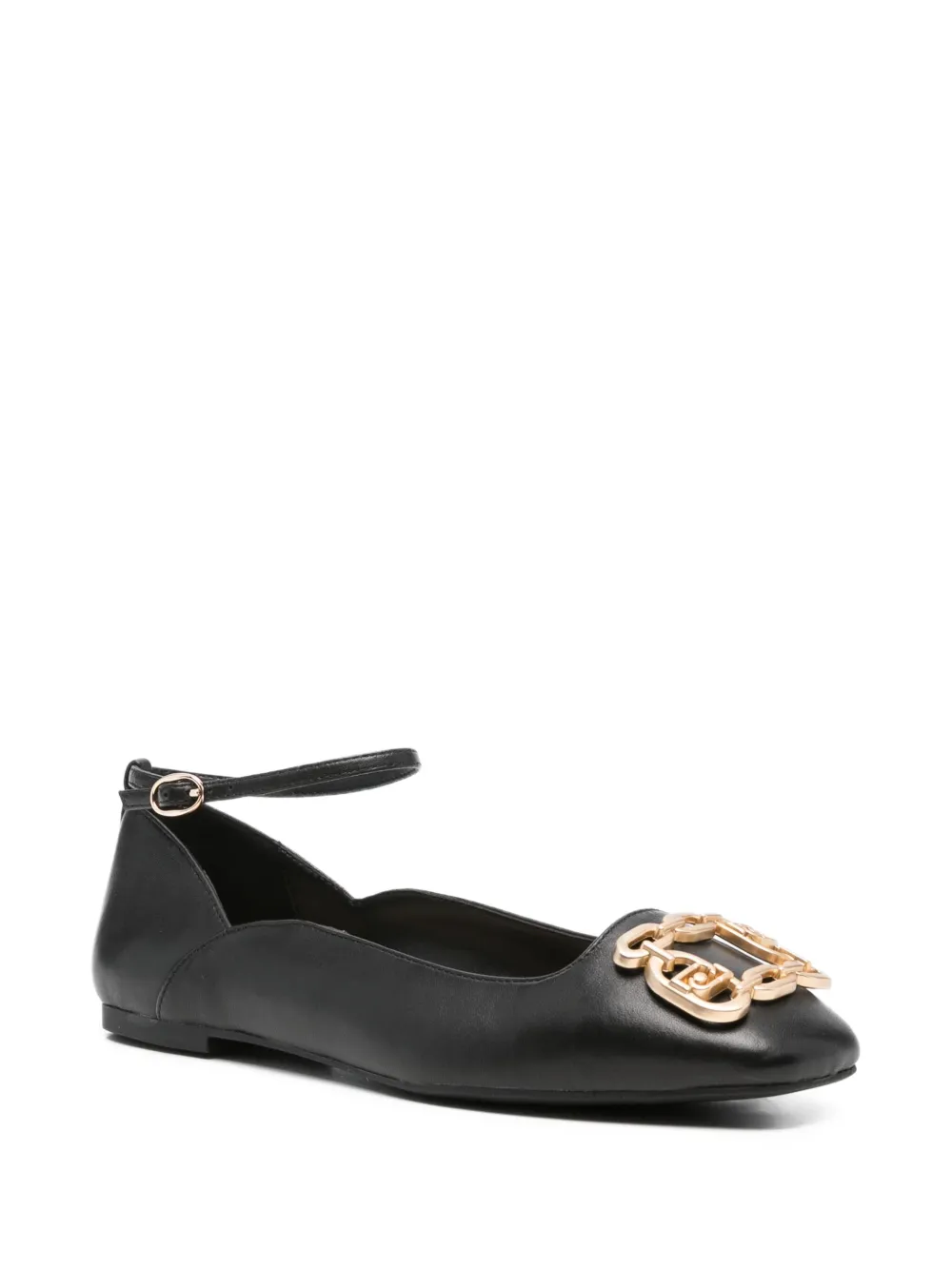 LIU JO ankle-strap ballet flats - Zwart