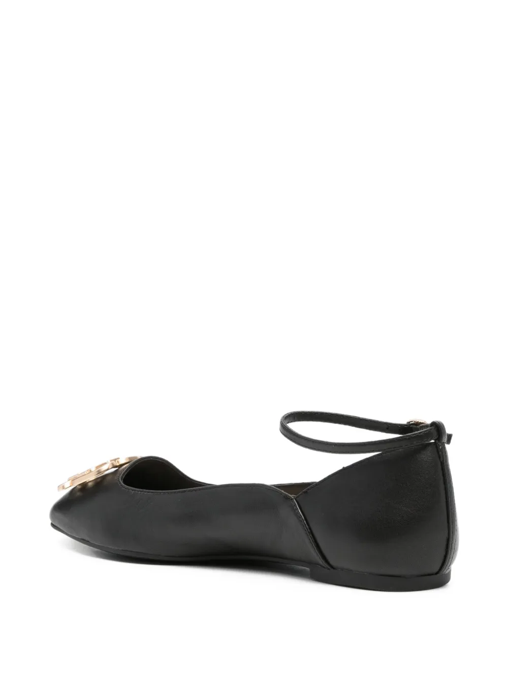 LIU JO ankle-strap ballet flats Black