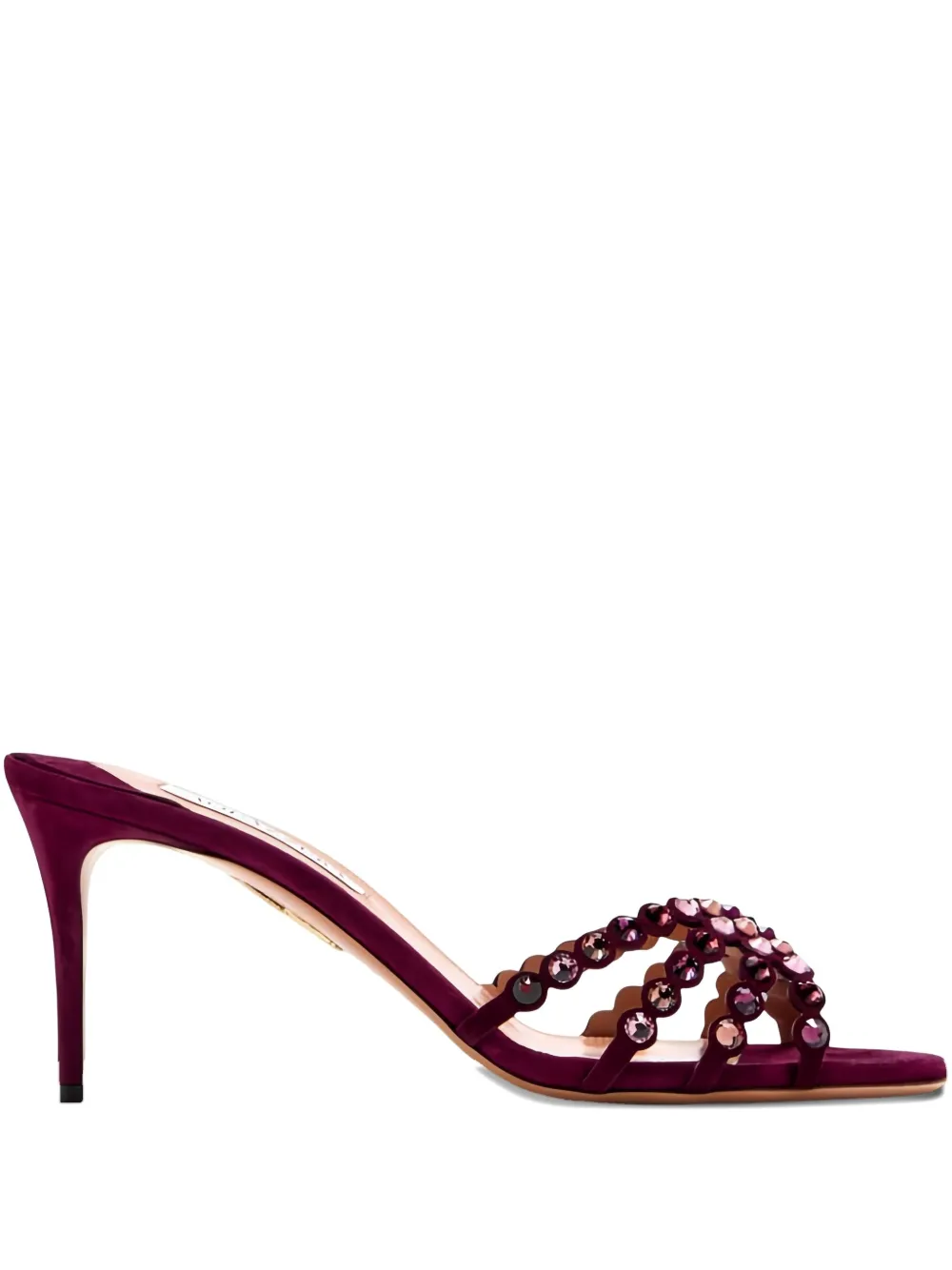 Aquazzura crystal-embellished stiletto sandals | Red | Image 1