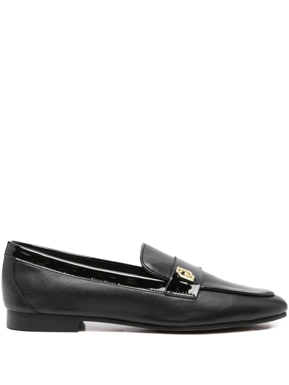 LIU JO leather loafers Black