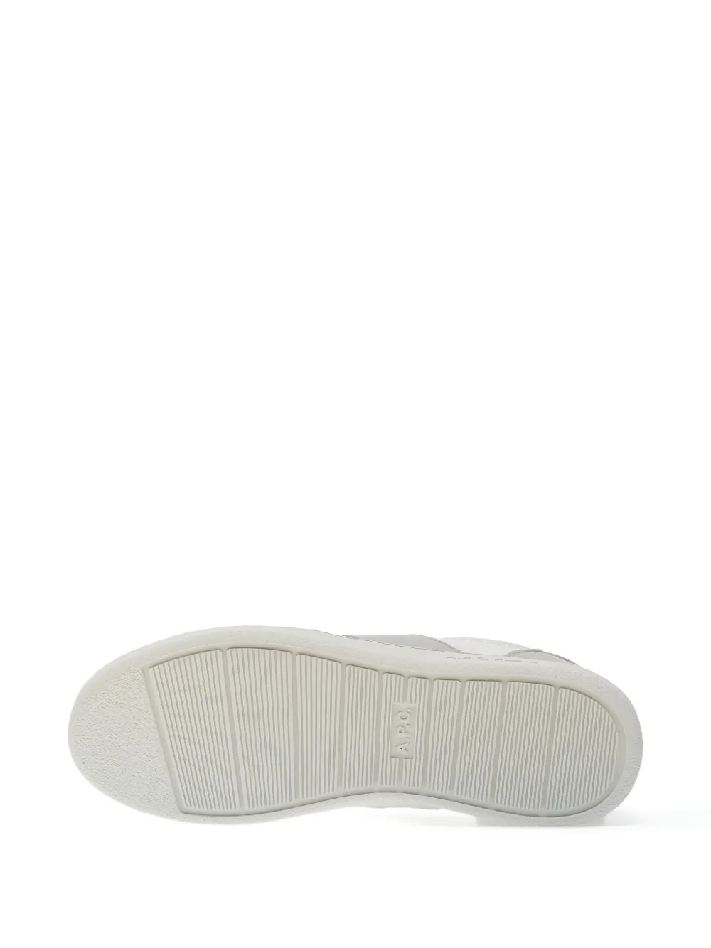 Apc Plain Panelled Sneakers In White