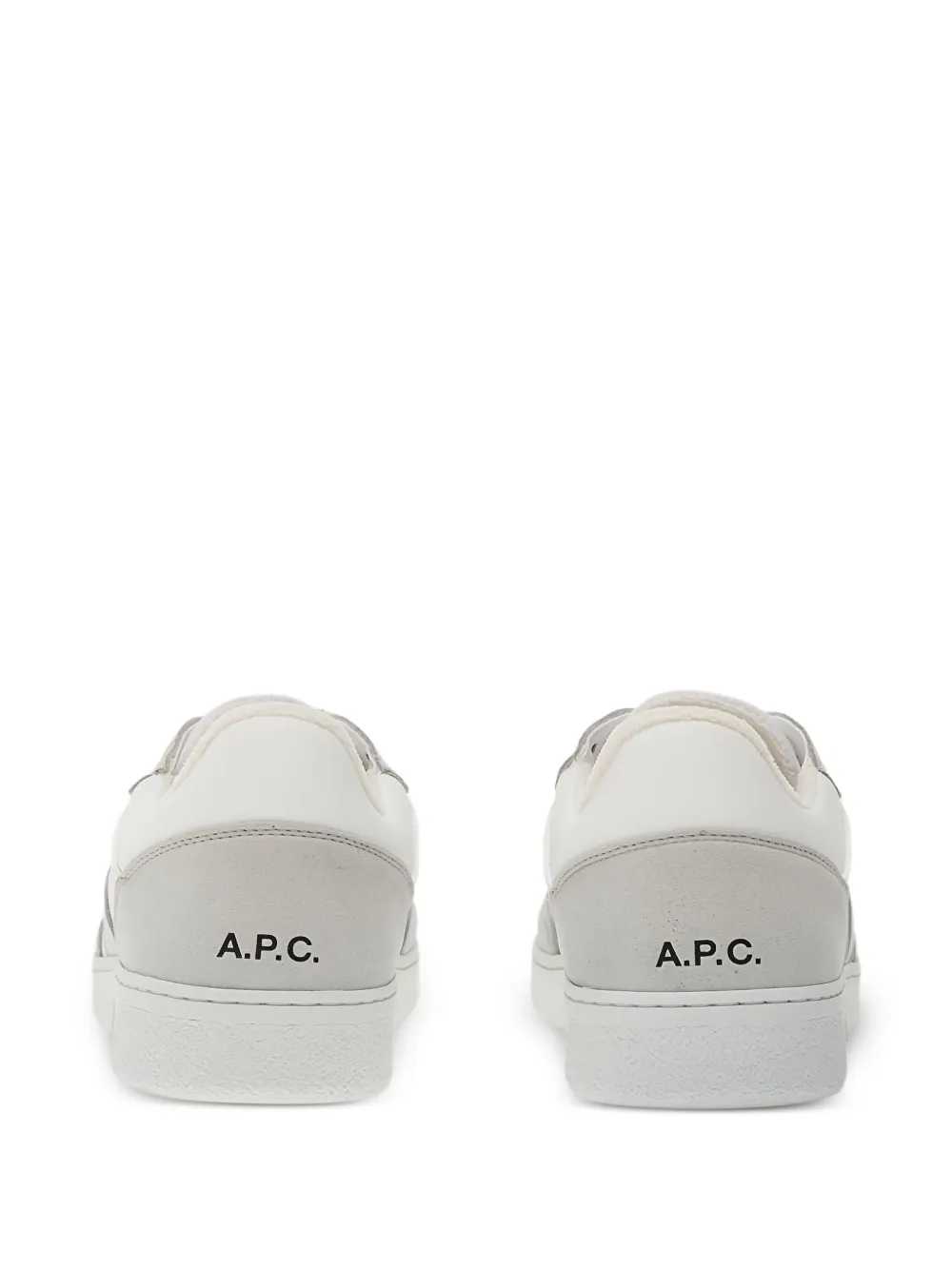 A.P.C. Plain sneakers met vlakken Wit