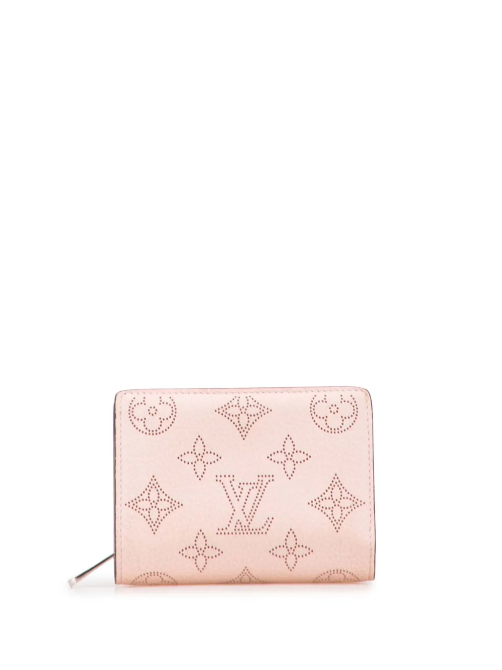 Pre-owned Louis Vuitton 2021-2025 Monogram Mahina Clea Wallet Small Wallets In Pink