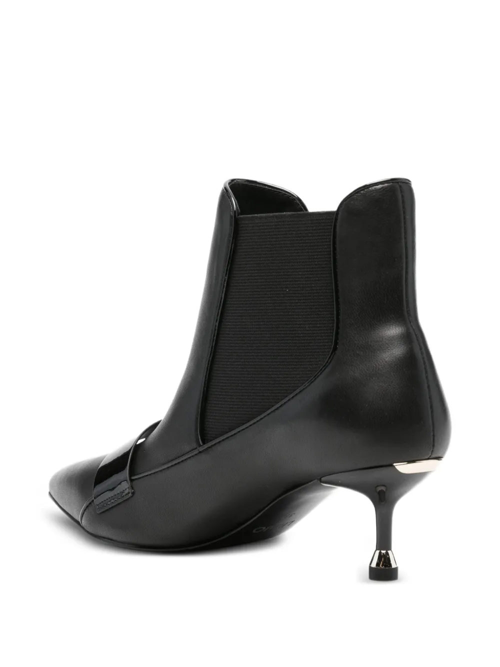 LIU JO pointed-toe elastic-panel boots Black