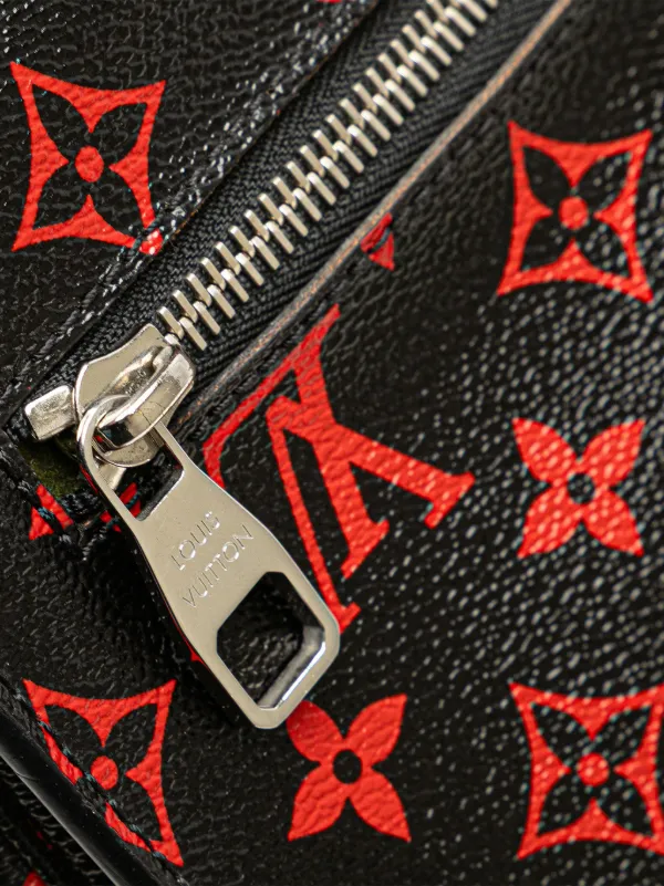 Louis Vuitton 筆箱 黒/赤 Louis Vuitton Pre-Owned 2016 Monogram Infrarouge Pochette Metis