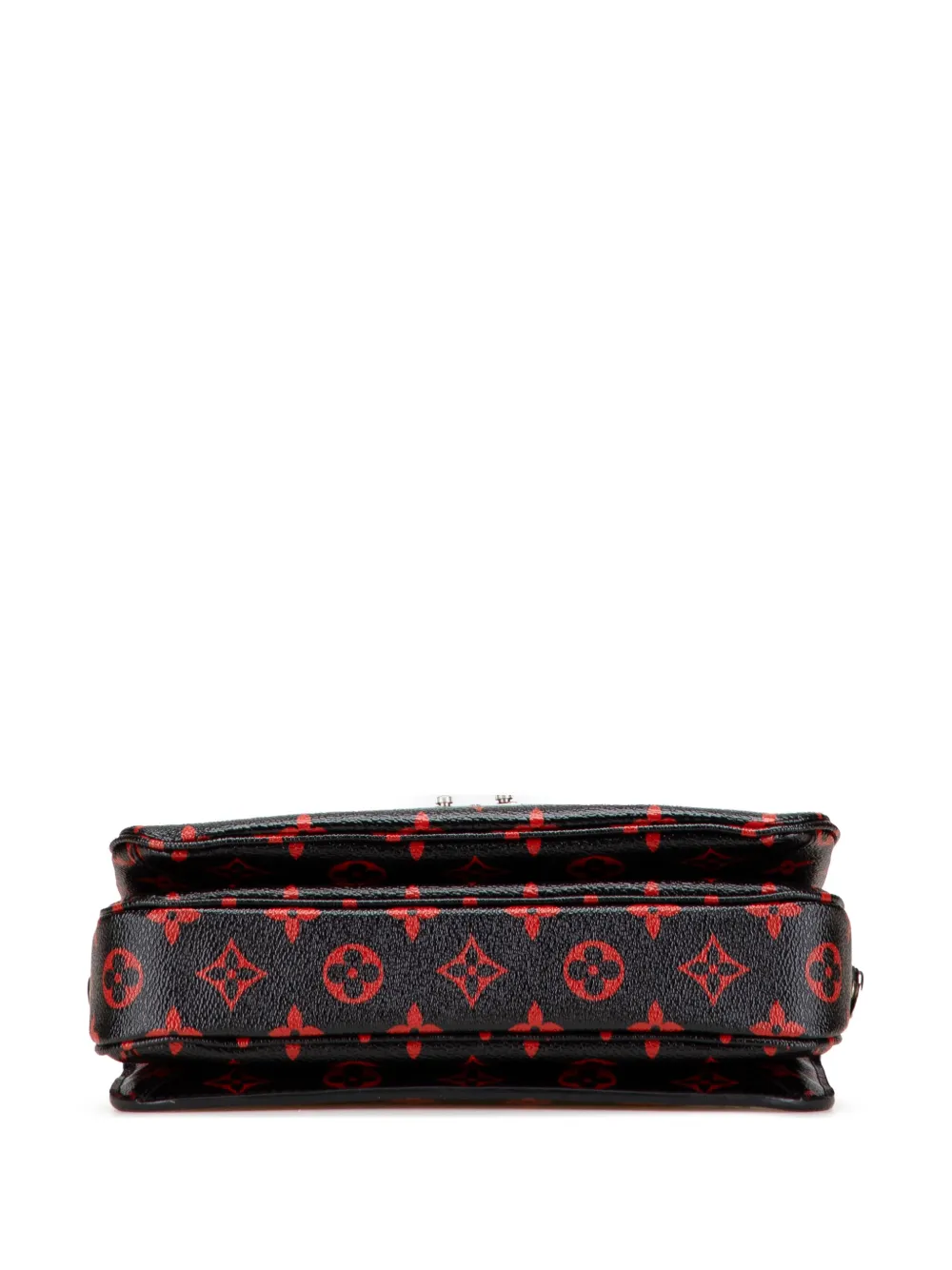 Pre-owned Louis Vuitton 2016 Monogram Infrarouge Pochette Metis Satchel In Black