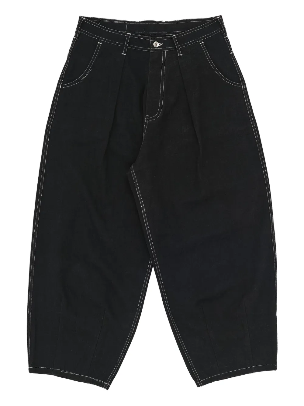 STORY mfg. pleated panel trousers | Black | Image 1
