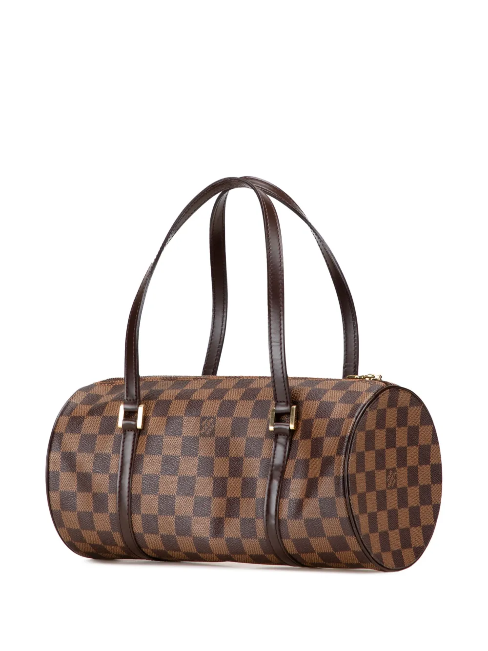 Pre-owned Louis Vuitton 2000-2009 Damier Ebene Papillon 30 Handbag In Brown