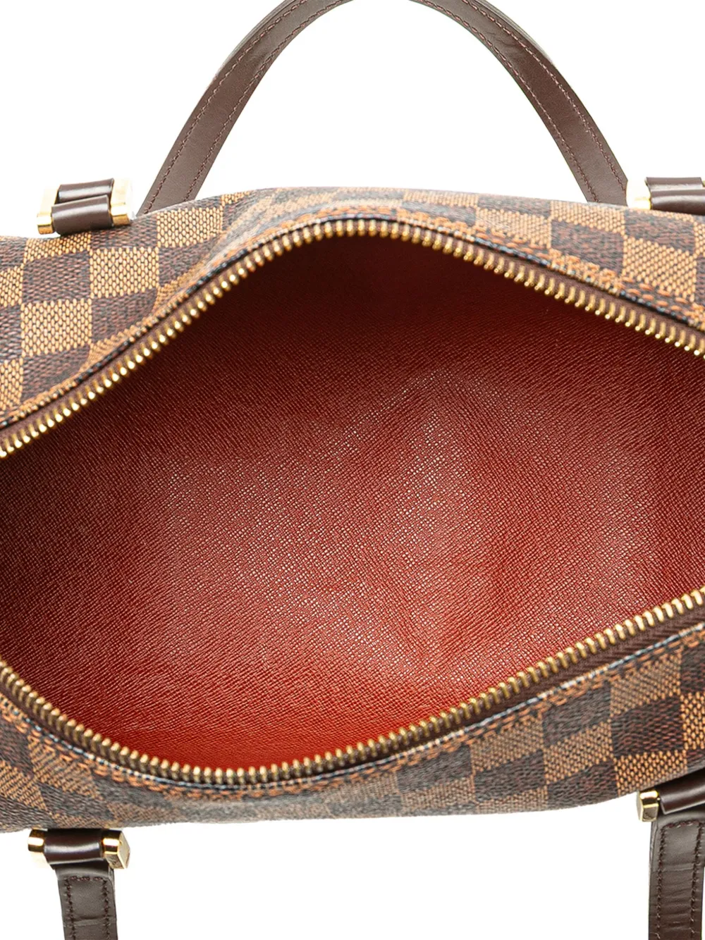 Pre-owned Louis Vuitton 2000-2009 Damier Ebene Papillon 30 Handbag In Brown