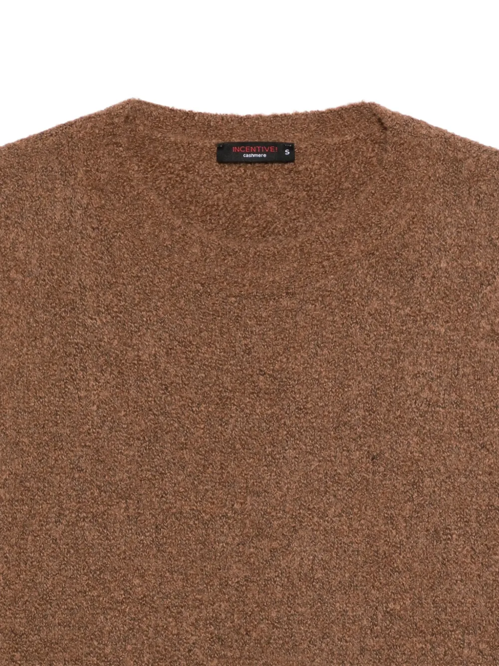 Incentive! Cashmere Round-neck Cashmere Sweater In Brown