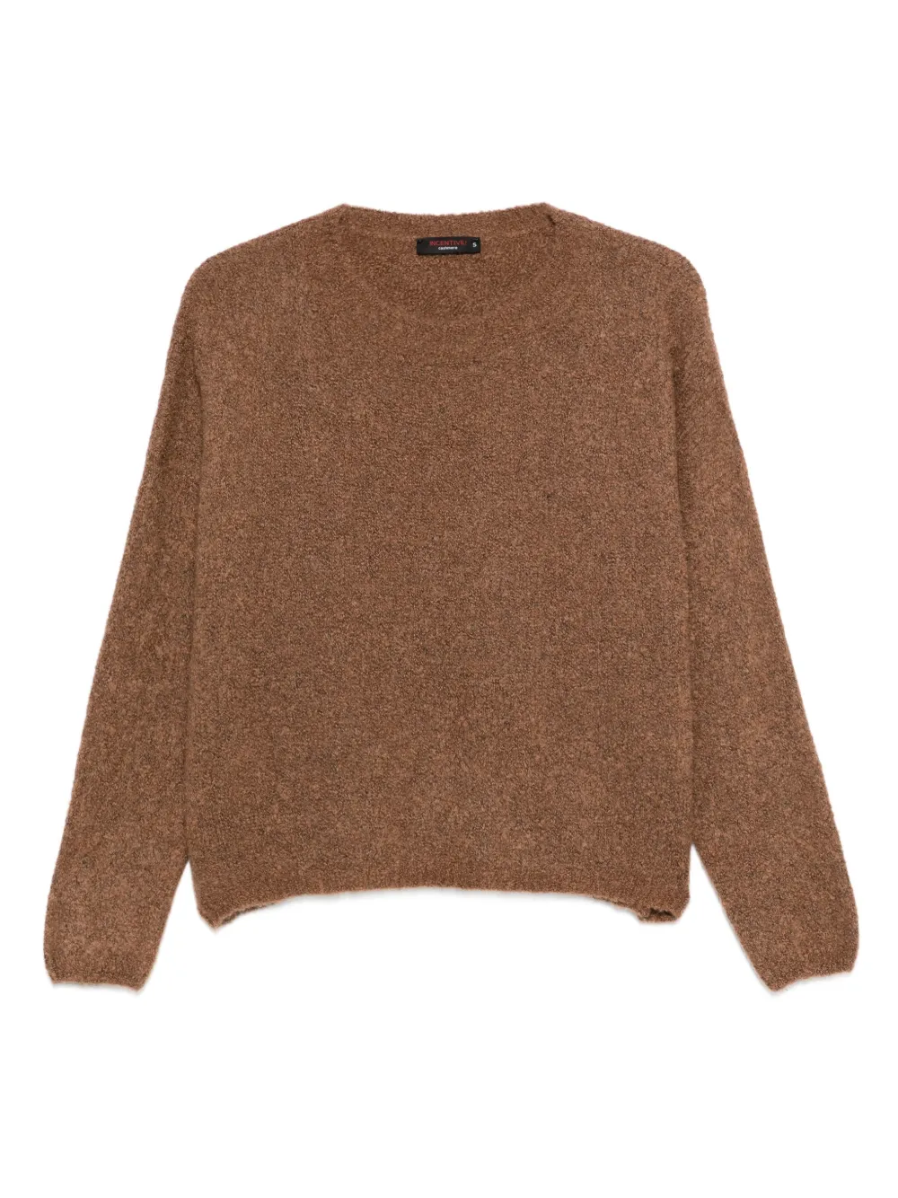 Incentive! Cashmere سويتر كشمير برقبة مقفولة | بني | Image 1