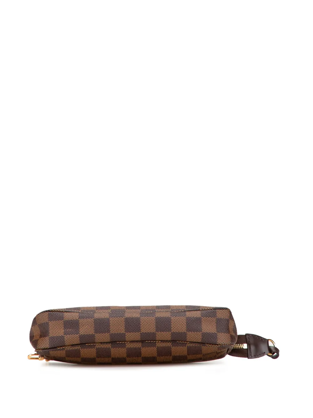 Pre-owned Louis Vuitton 2007 Damier Ebene Pochette Accessoires Shoulder Bag In Brown