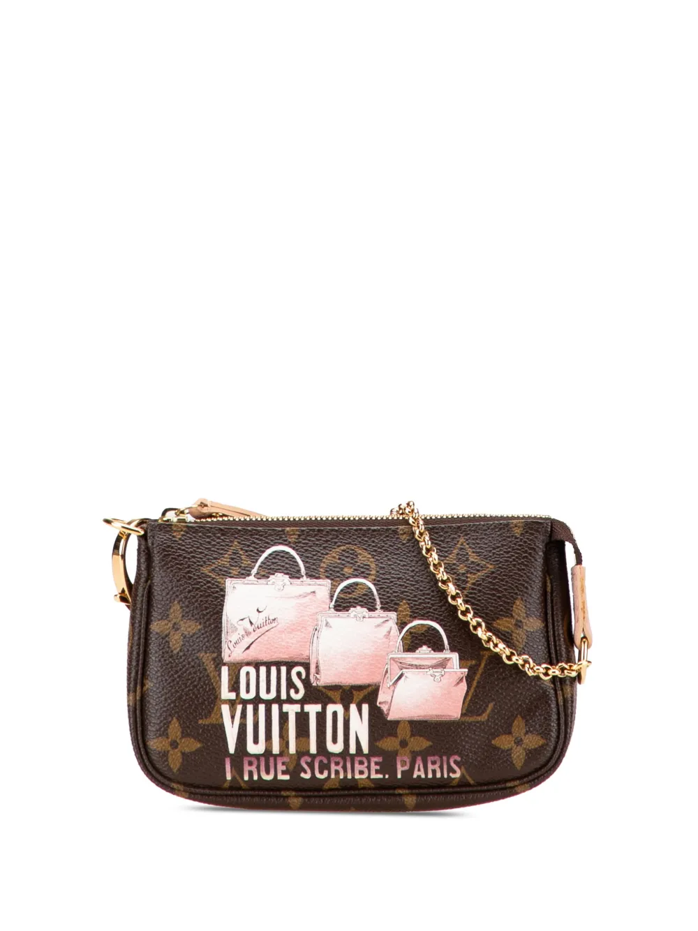 Louis Vuitton Pre-Owned 2010s モノグラム Affiche ミニ ポシェット アクセソワール ハンドバッグ - Louis Vuitton Pre-Owned 2010s モノグラム Affiche ミニ ポシェット アクセソワール ハンドバッグ -