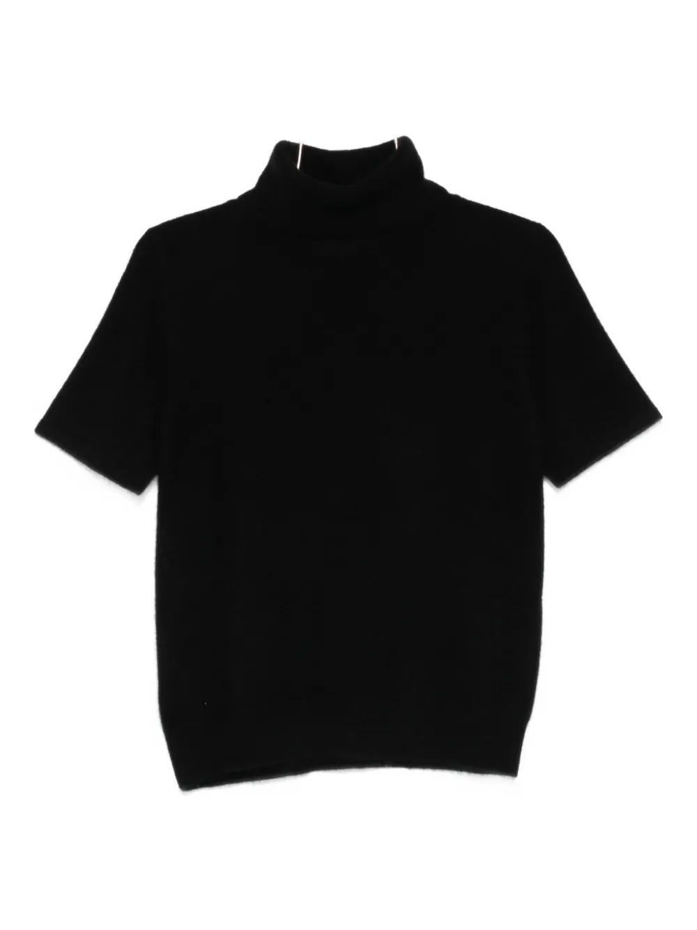 Philo-sofie Short-sleeve Roll-neck Top In Black