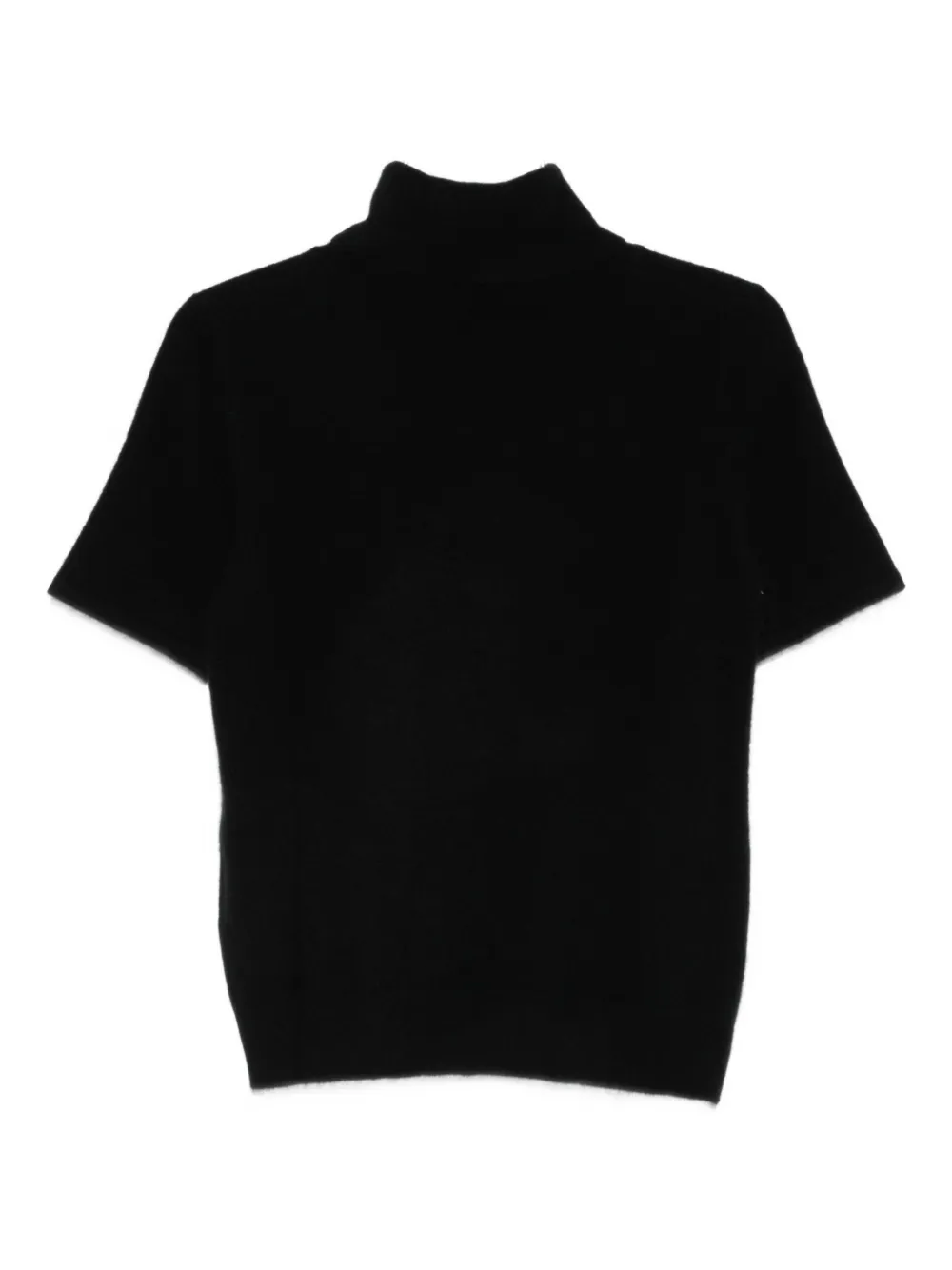 Philo-sofie Short-sleeve Roll-neck Top In Black
