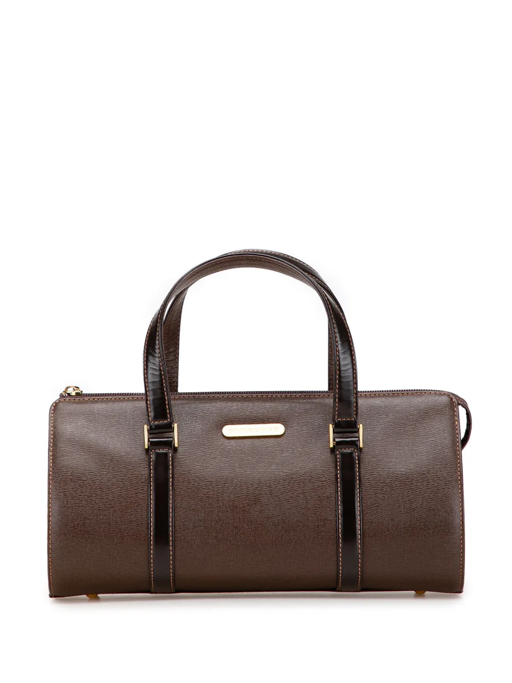 Burberry Pre-Owned 2000-2017 Leather boston bag | Brown | Image 1