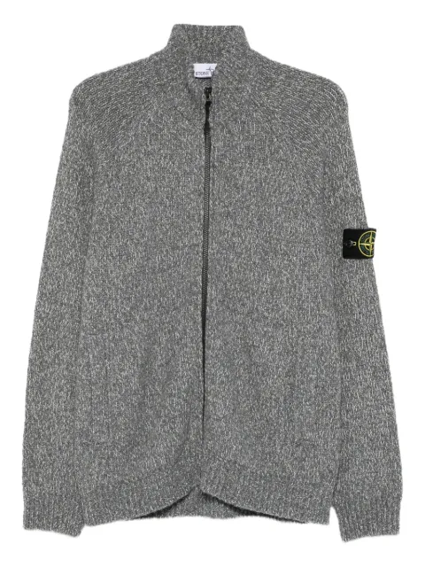 Stone Island cárdigan con parche del logo