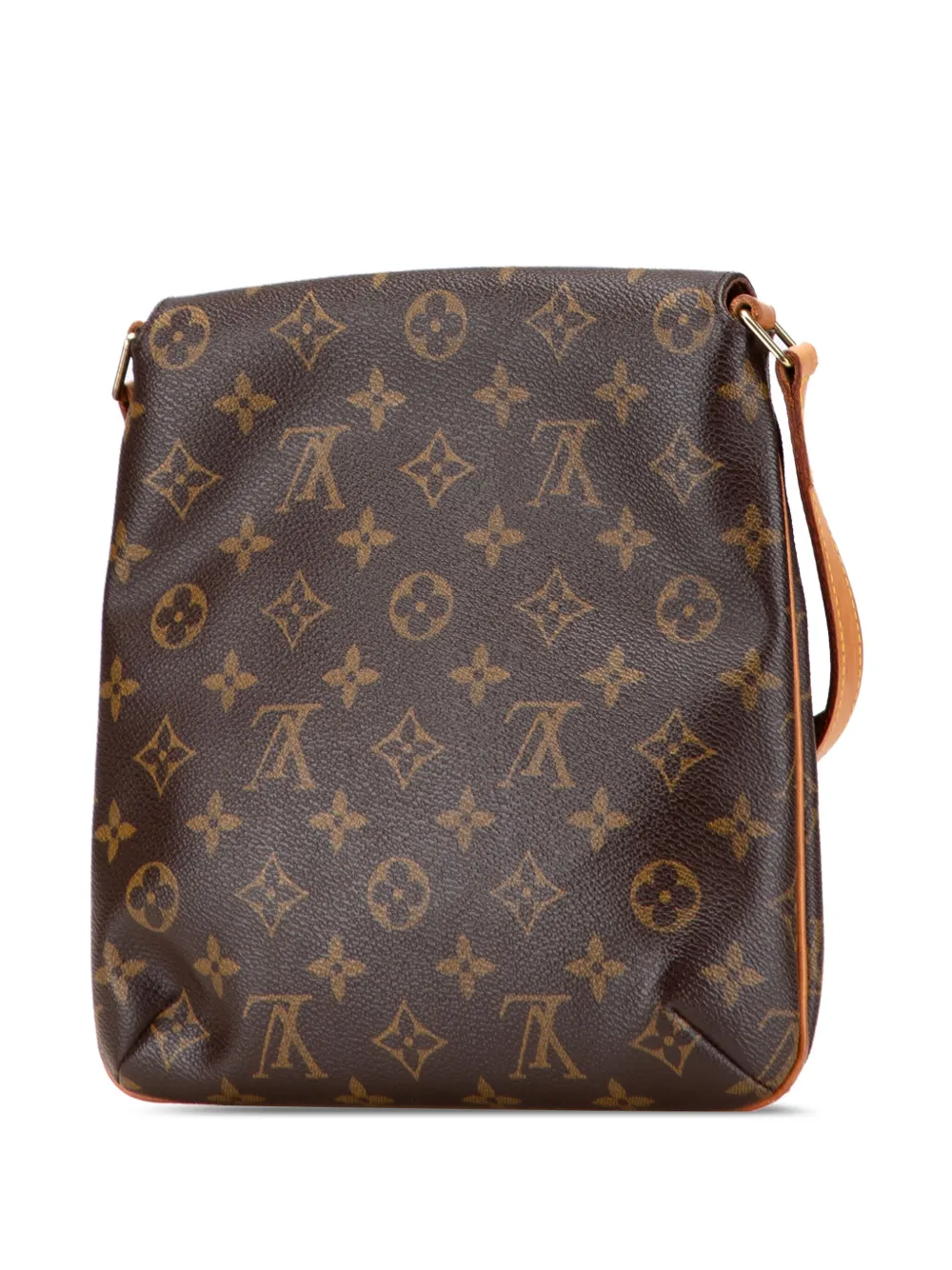 Pre-owned Louis Vuitton 2001 Monogram Musette Salsa Short Strap Shoulder Bag In Brown