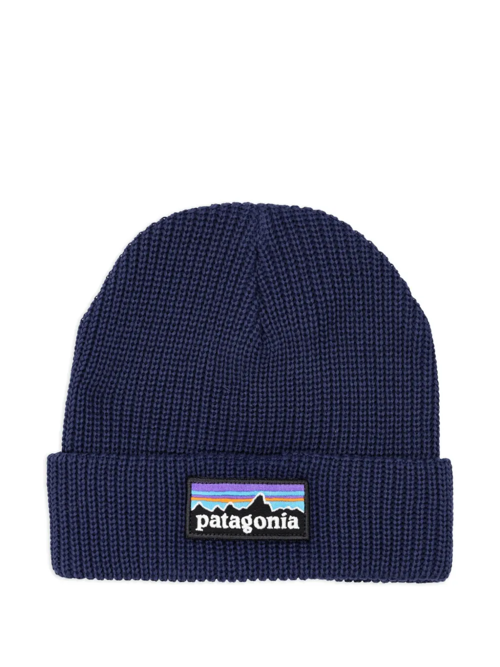 Patagonia Kids logo-patch beanie hat | Blue | Image 1