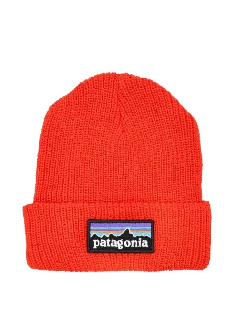 Patagonia Kids logo-patch beanie hat 