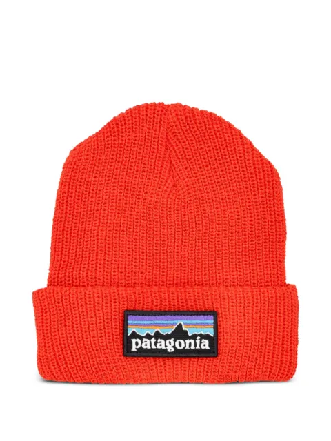 Patagonia Kids logo-patch beanie hat 