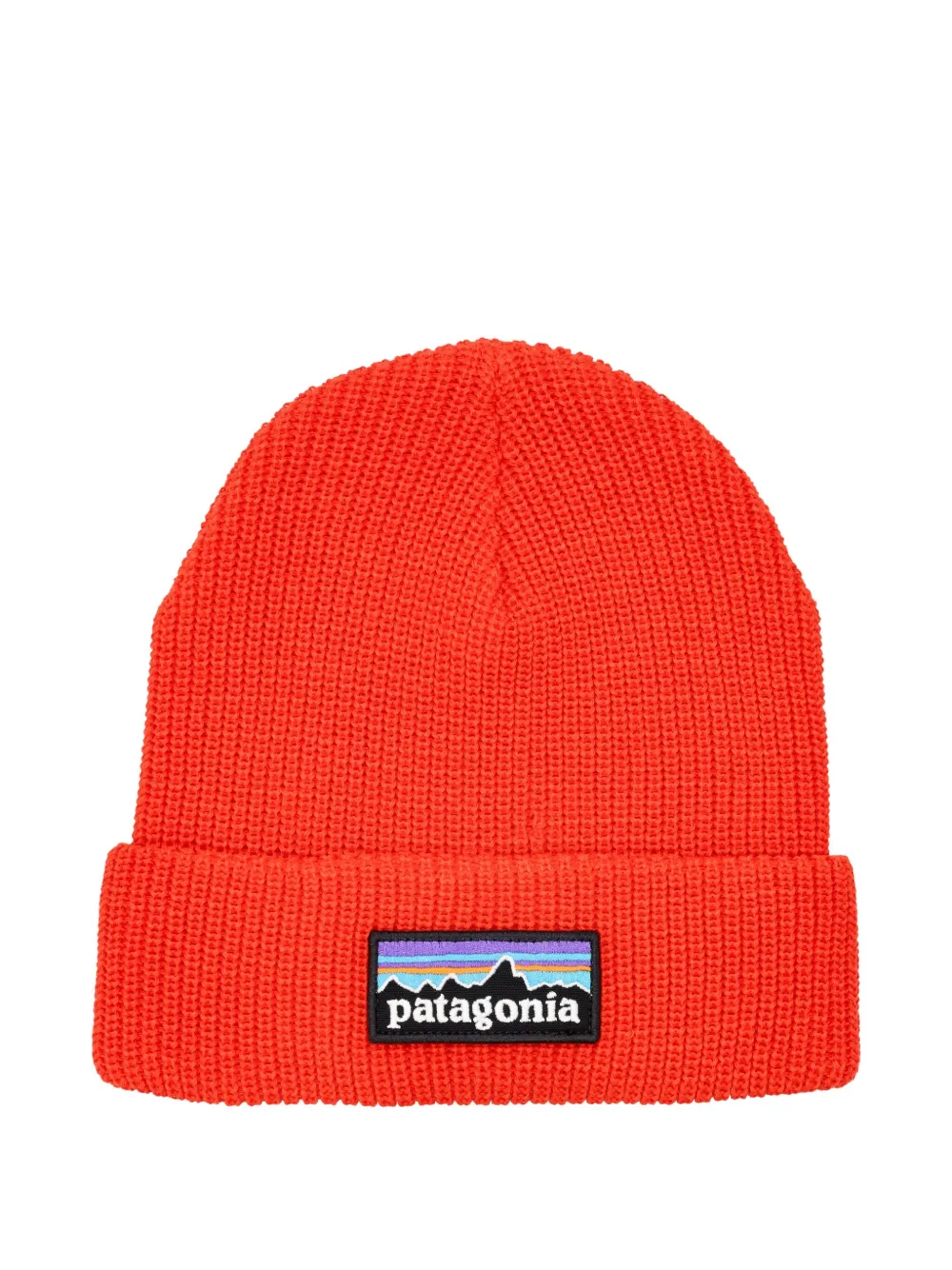 Patagonia Logo-patch Beanie In Red