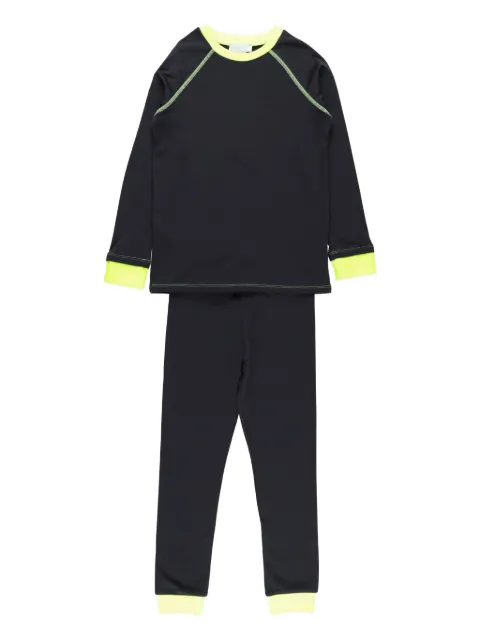 Stella McCartney Kids neon-trimmed fleece tracksuit