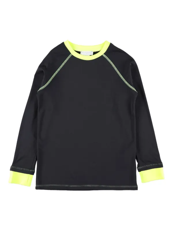 Stella McCartney Kids neon-trimmed Fleece Tracksuit | Black