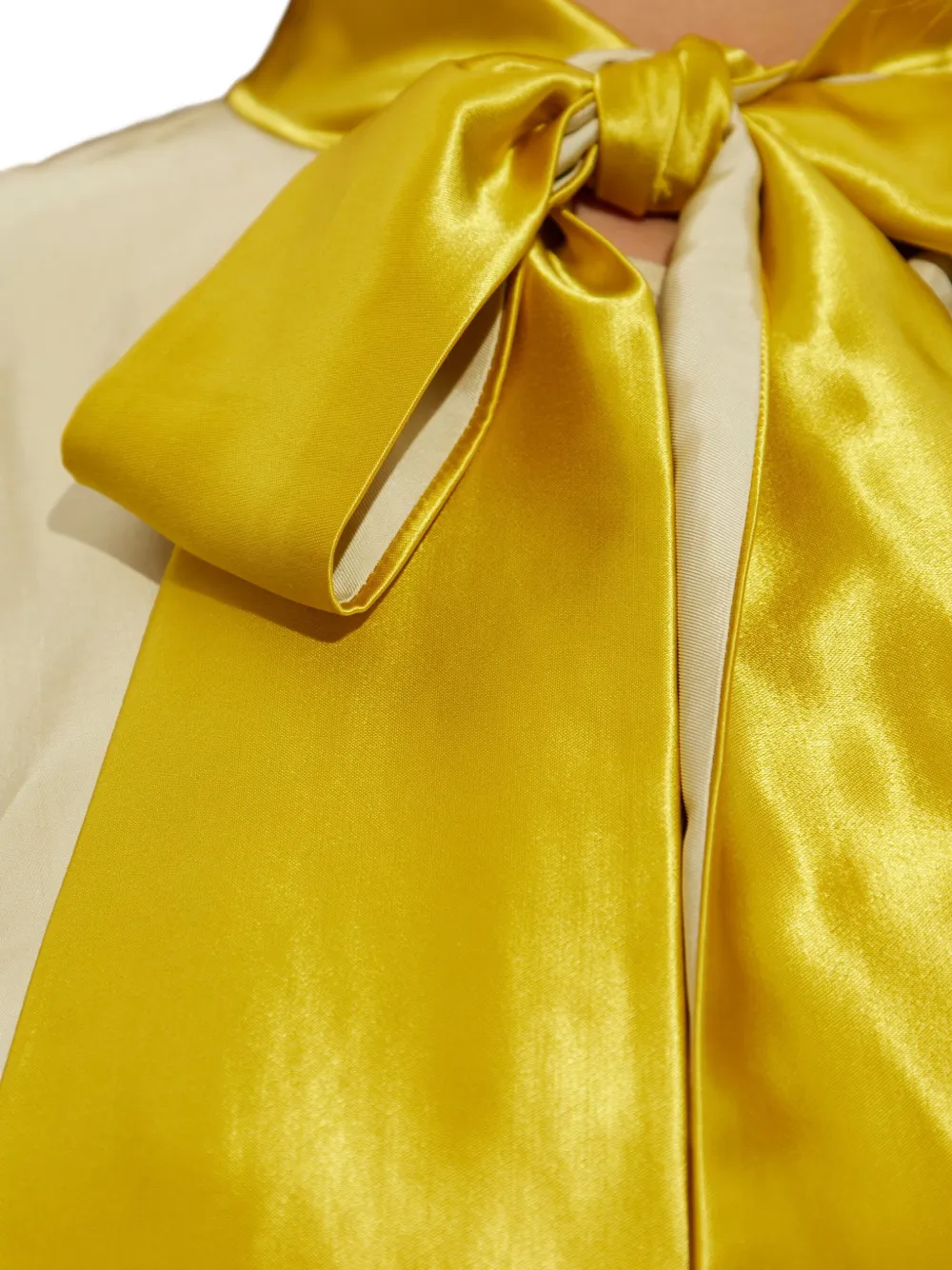 Marni Shirt With Scarf Collar In Neutral