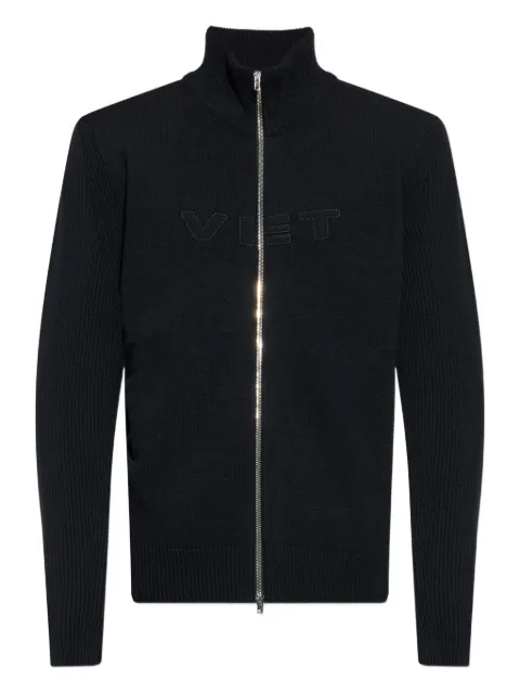 VETEMENTS ribbed zip-up cardigan